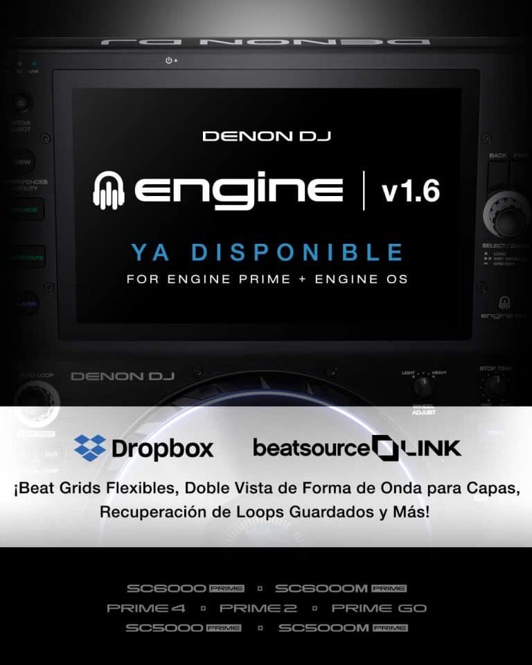 ACTUALIZACIÓN DENON DJ ENGINE v1.6 YA DISPONIBLE