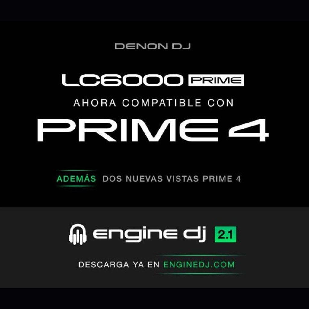 ENGINE DJ 2.1 DENON DJ LC6000 PRIME COMPATIBLE CON PRIME 4