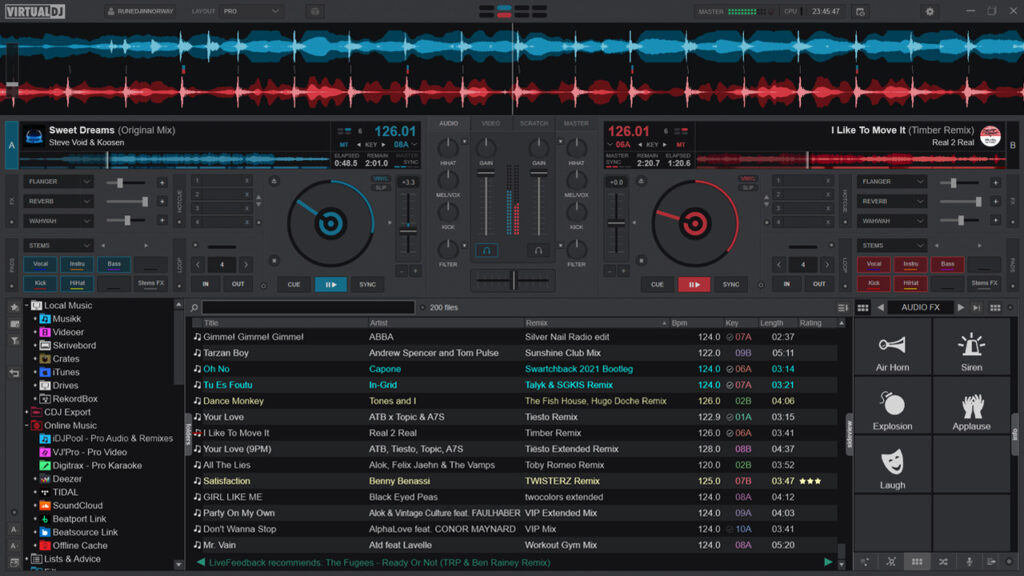 Top 5: Los mejores programas de DJ ¿Qué software debo usar? Virtual DJ INTERFAZ