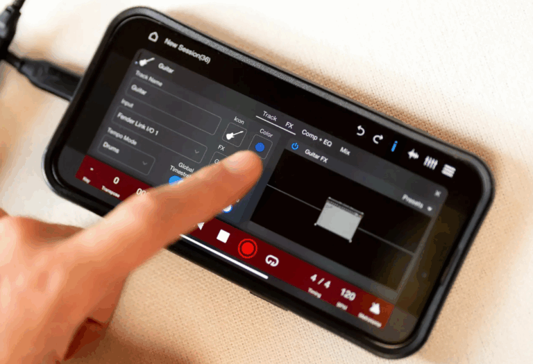 Fender Studio: DAW gratis y portátil en móviles
