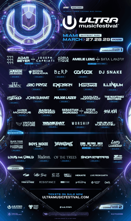 Ultra Miami 2026: Primer Avance del Line-Up