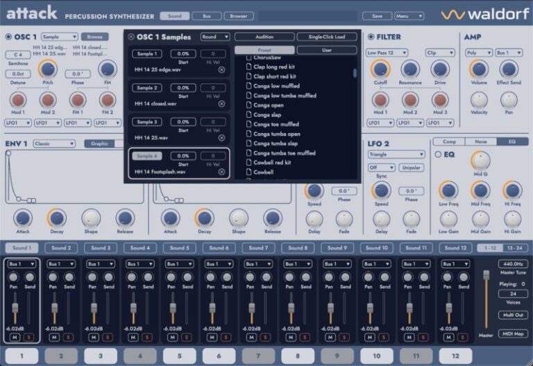 Waldorf Attack 3: Clásico de la percusión sintética Waldorf Attack 3: Clásico de la percusión sintética