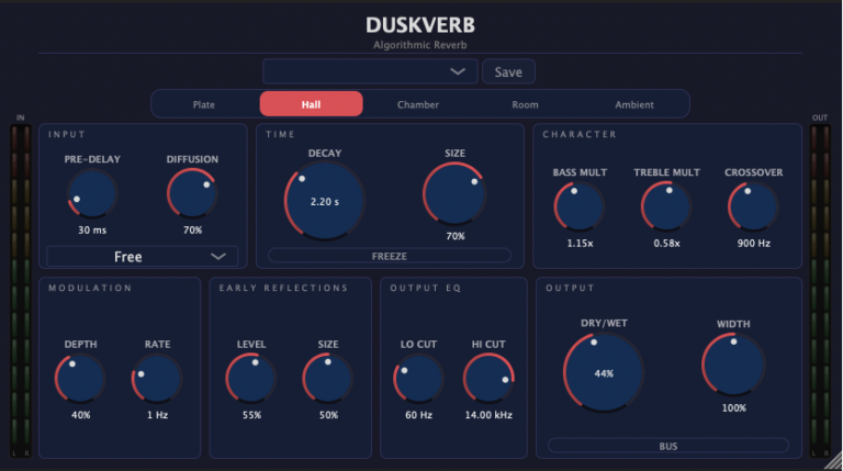 DuskVerb: Reverb gratuita para Windows, macOS y Linux DuskVerb: Reverb gratuita para Windows, macOS y Linux